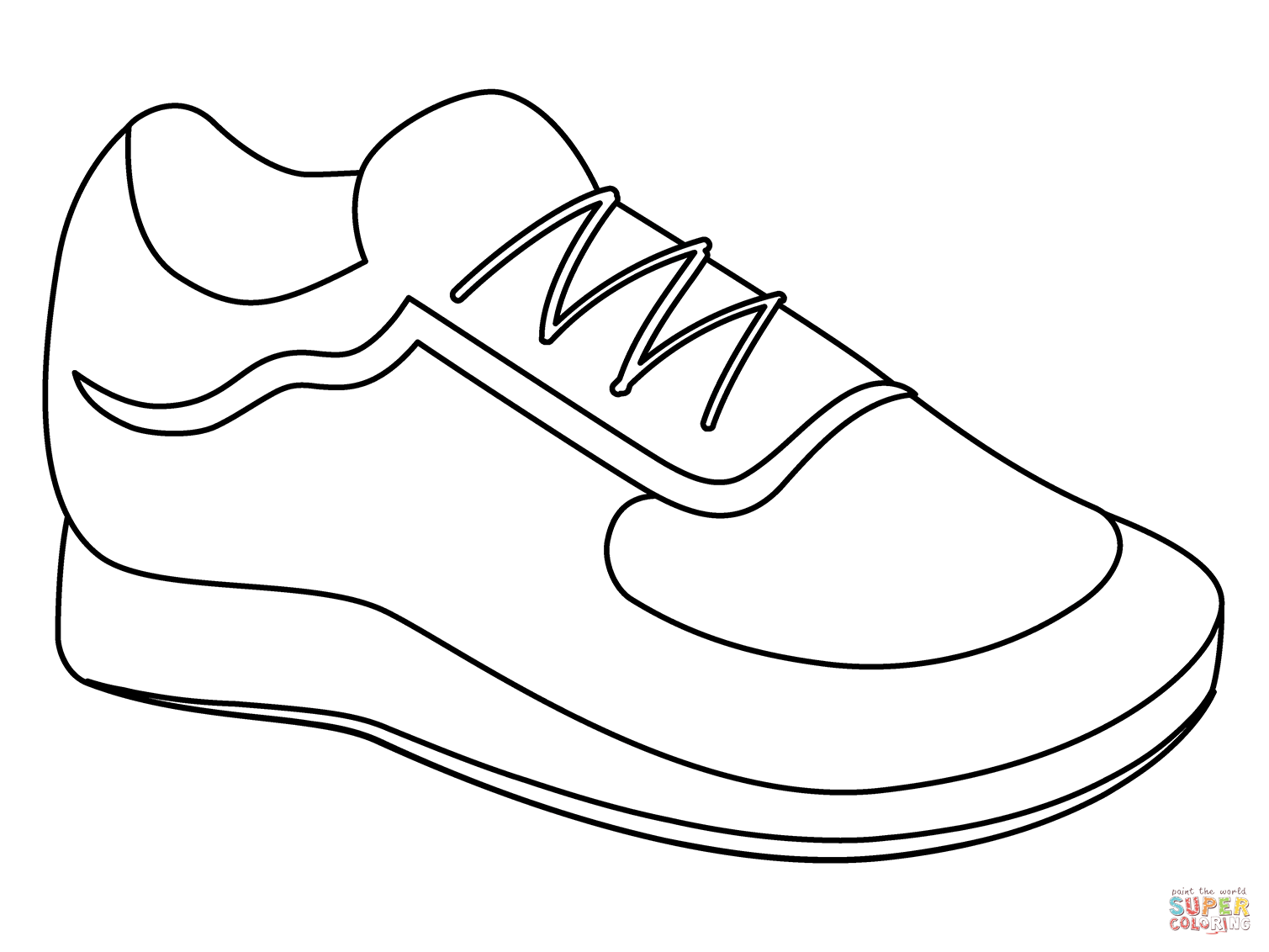 Running shoe emoji coloring page free printable coloring pages