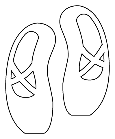 Ballet shoes emoji coloring page free printable coloring pages