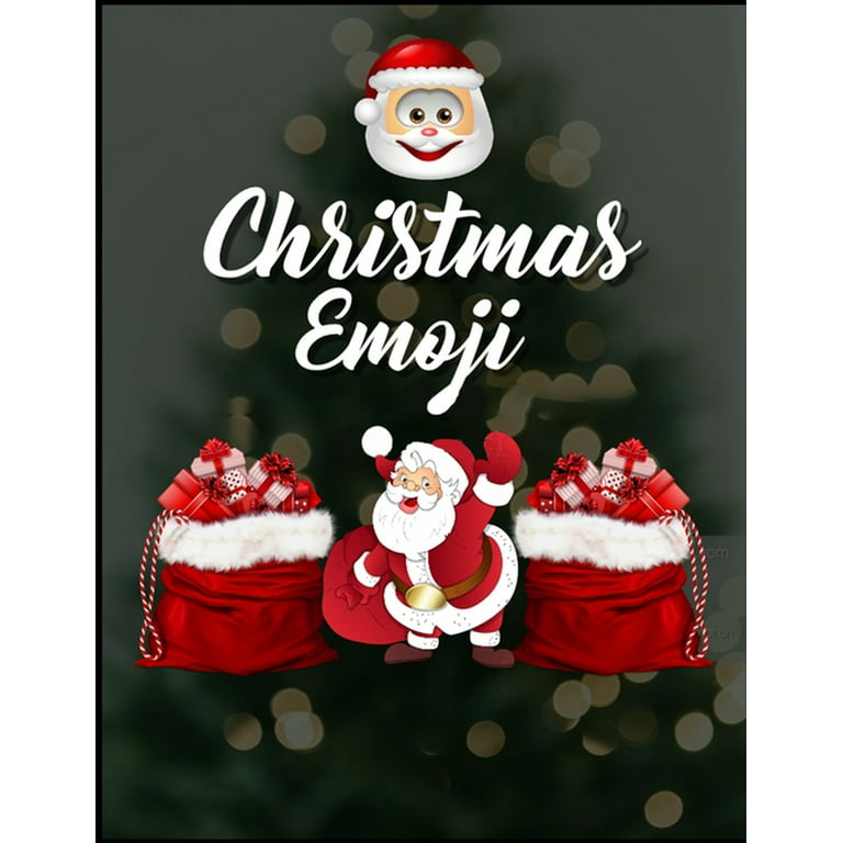 Christmas emoji awesome festive pages of christmas holiday emoji stuff coloring fun activities for kids girls boys teens adults paperback