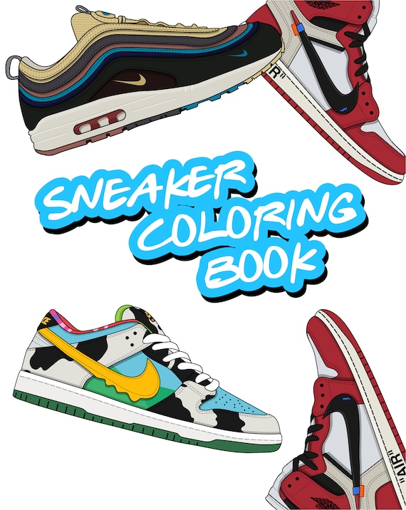 Sneaker coloring book