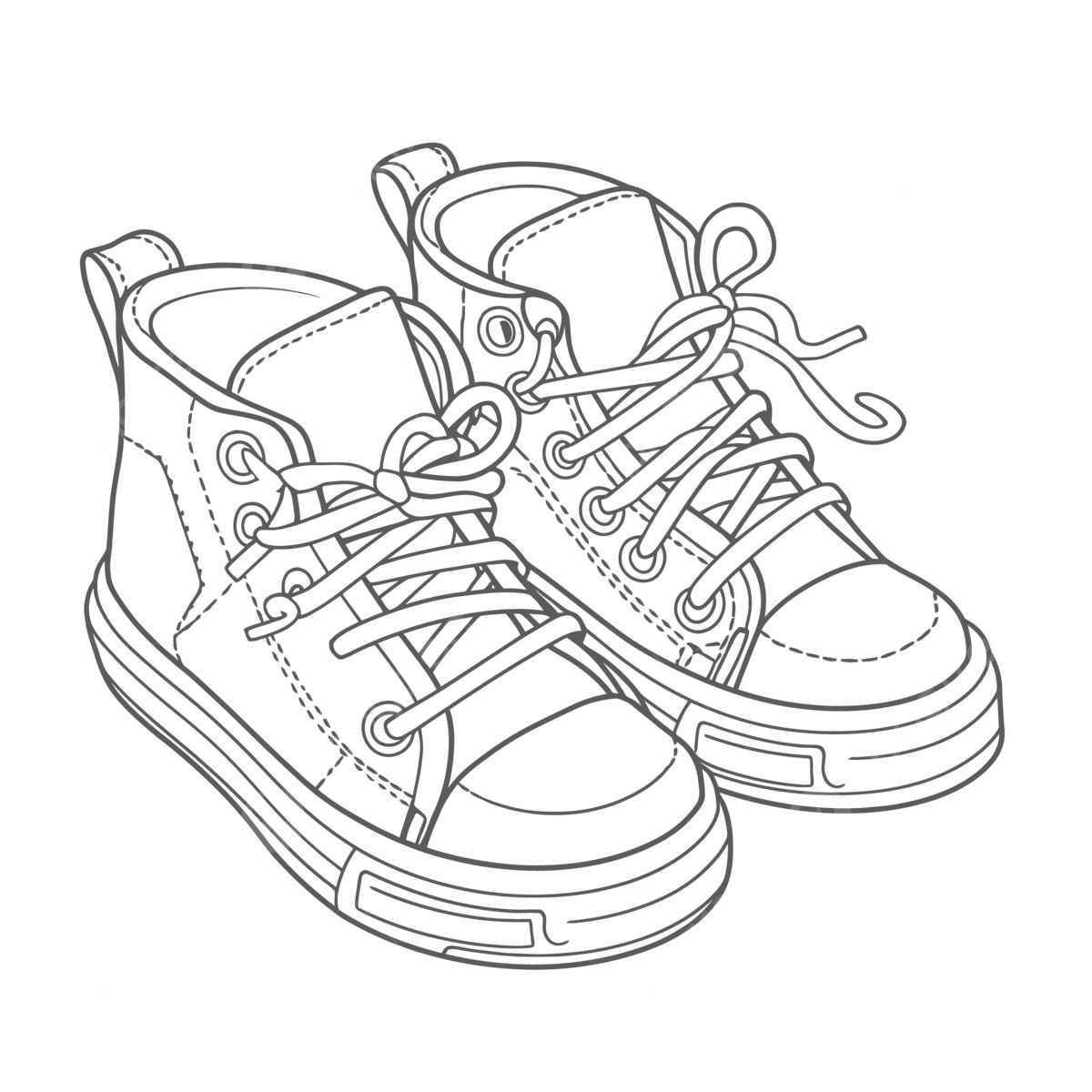 Printable kids shoes coloring page outline sketch drawing vector wing drawing shoe drawing ring drawing png and vector with transparent background for free download