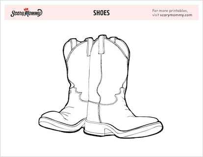 Dont be a heel print these shoe coloring pages and get to work