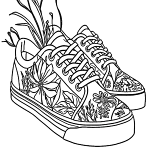 Sneaker coloring pages printable for free download