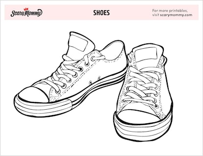 Dont be a heel print these shoe coloring pages and get to work