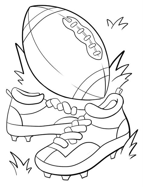 Football coloring pages printable for free download