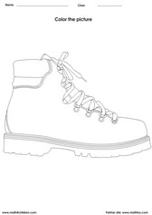 Shoe coloring page coloring pages shoes