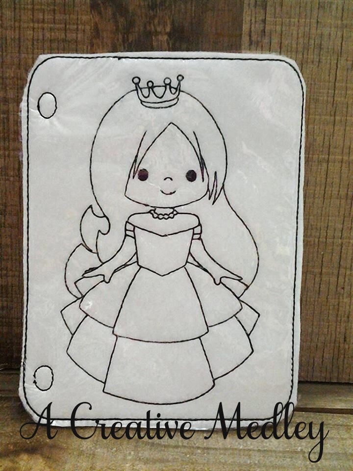 Coloring page shoe princess â a creative medley