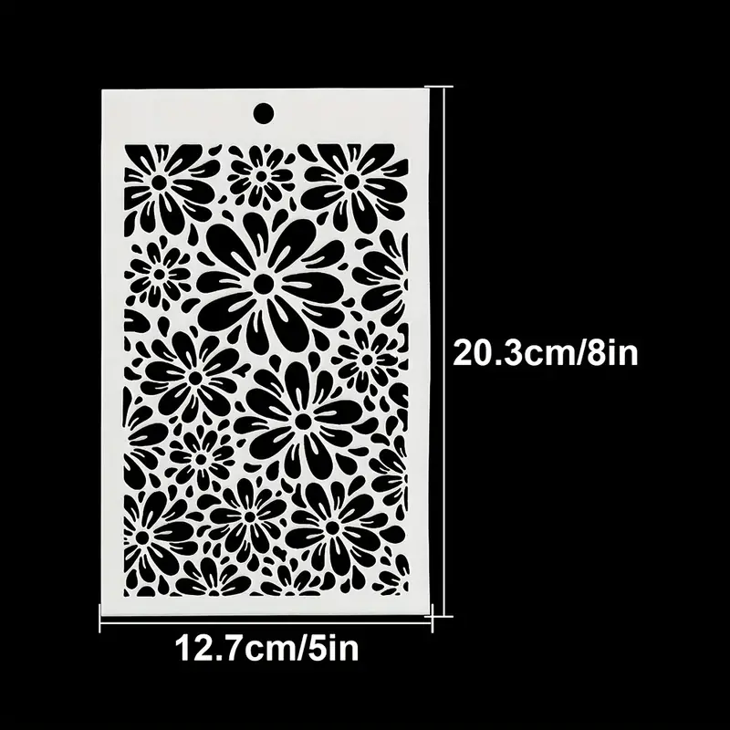 Little flower stencils shoe stencils graffiti stencils diy