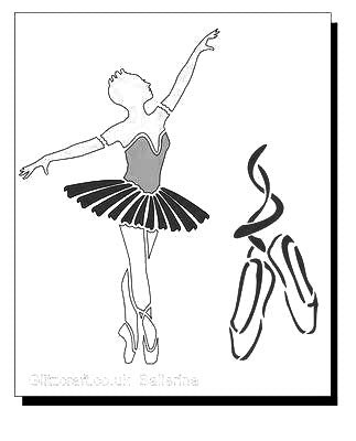 Ballerina stencil â