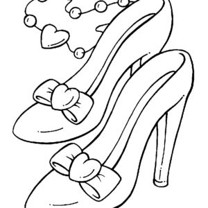 Shoe coloring pages printable for free download