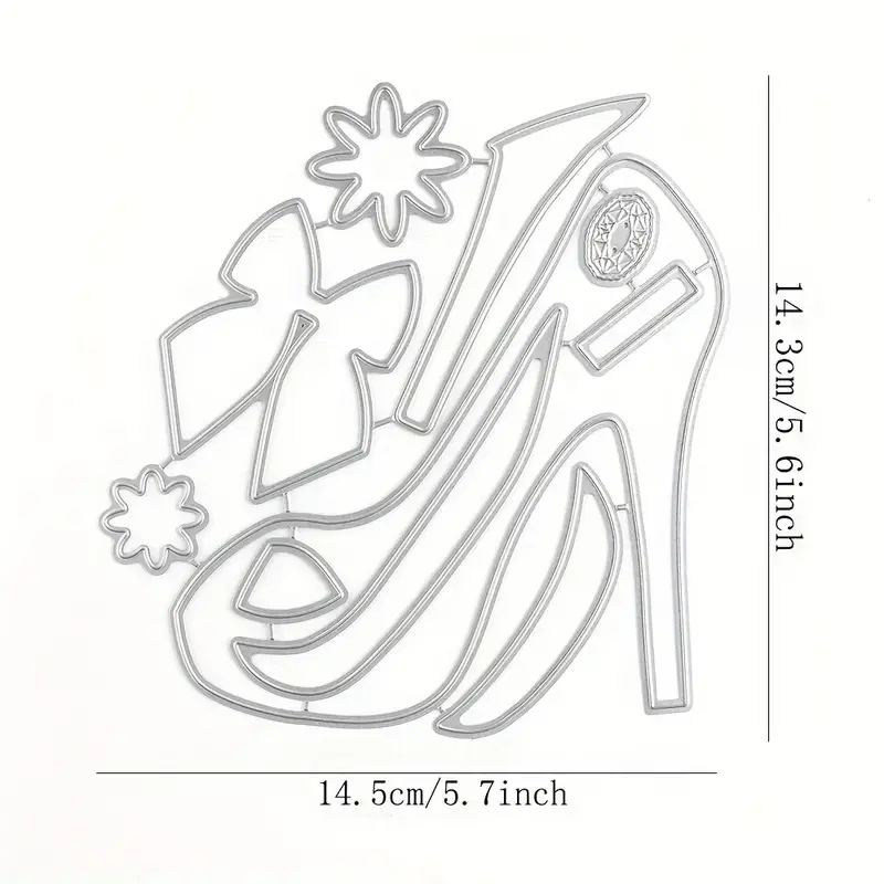 Elevate your crafts with high heeled shoes cutting dies and