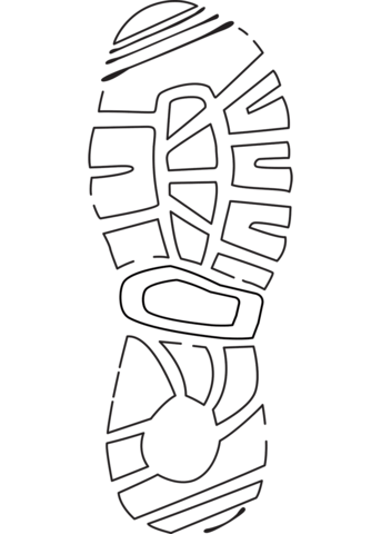 Shoe print coloring page free printable coloring pages