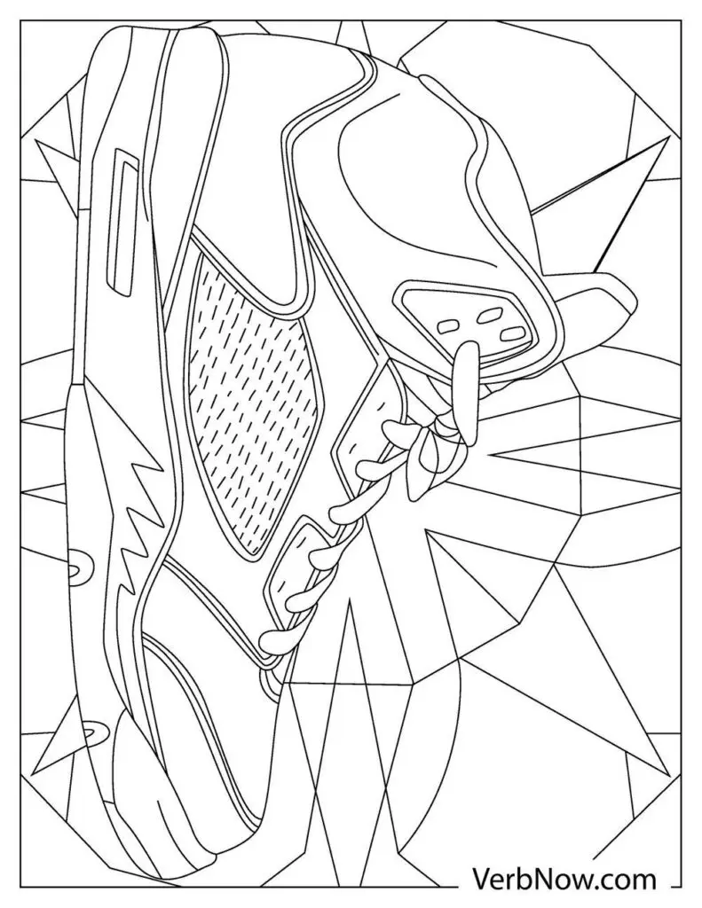 Free shoe coloring pages book for download printable pdf