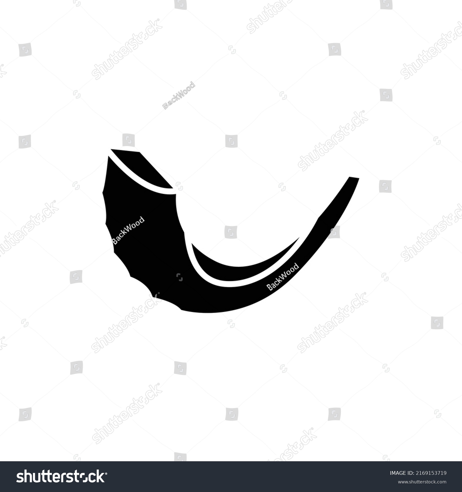 Shofar line color icon isolated vector stock vector royalty free