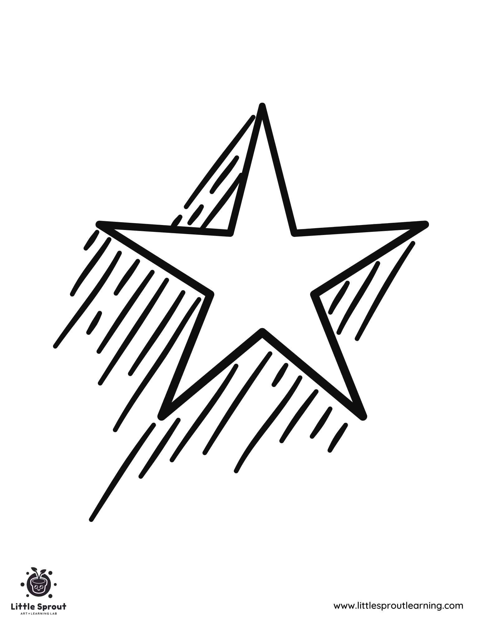 Best star coloring pages little sprout art