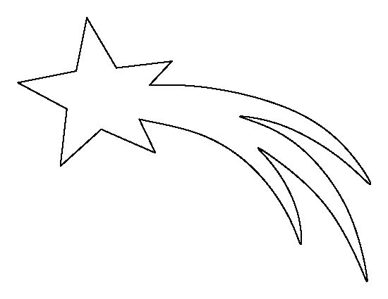 Printable shooting star template star template star coloring pages shooting stars