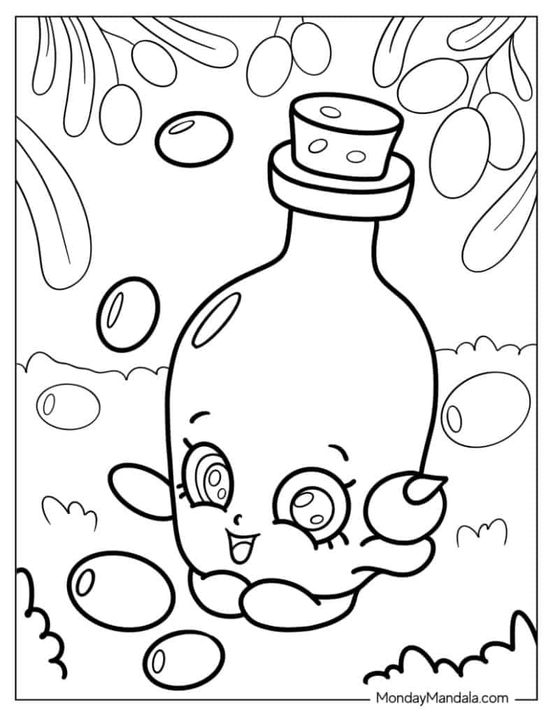 Shopkins coloring pages free pdf printables