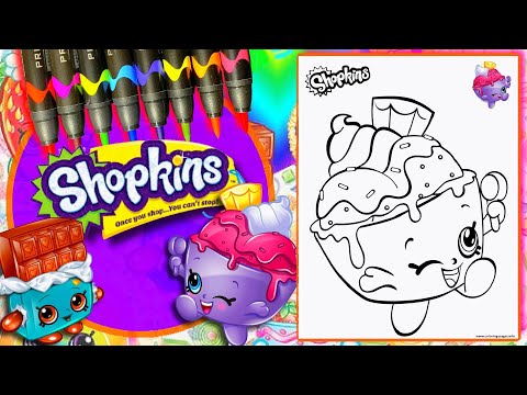 Coloring ice cream queen shopkins coloring pages ðð