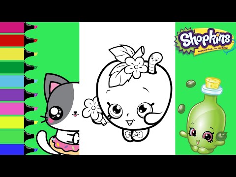 Shopkins coloring book pages sprinkled donuts jr