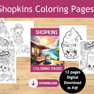 Shopkins coloring