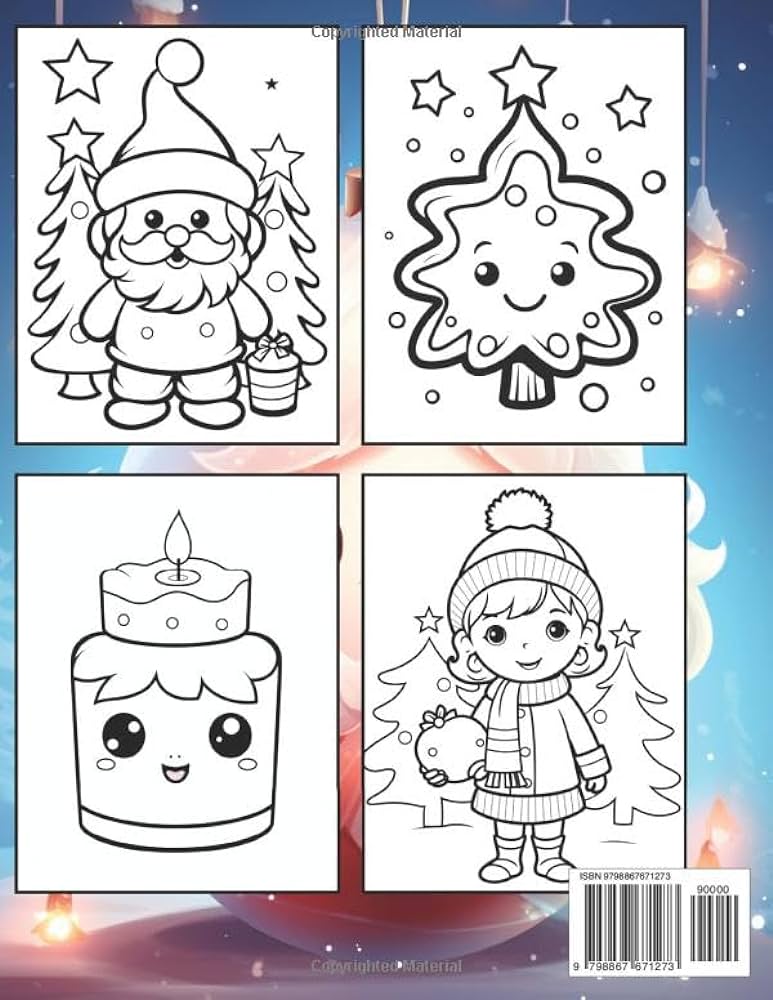 Stocking stuffers for kids christmas coloring book for kids very simple cute and easy design with christmas coloring pages with lovable santa perfect gift ideas for kids ages