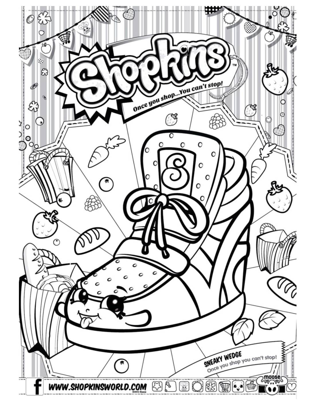 Shopkins coloring page