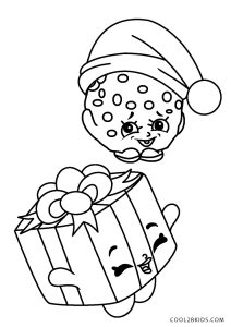 Shopkins christmas coloring pages