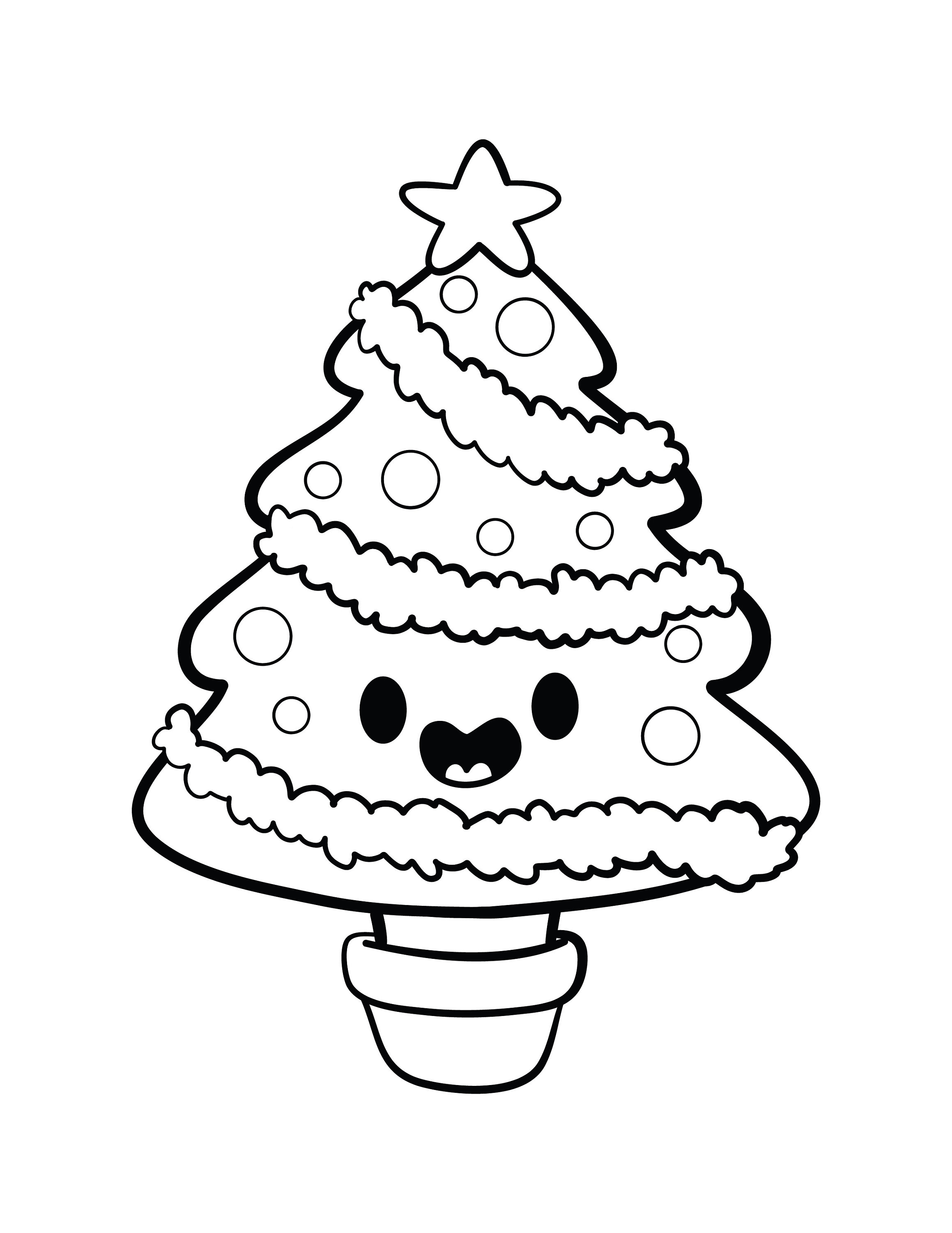 Printable childrens christmas coloring pages