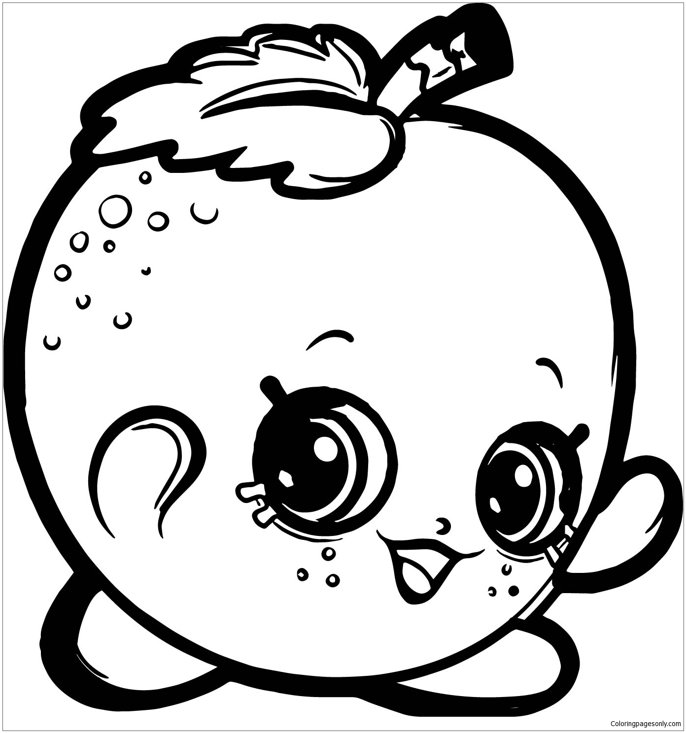 Fruit clipart shopkins coloring page