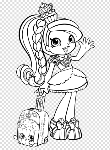 Shopkins coloring page