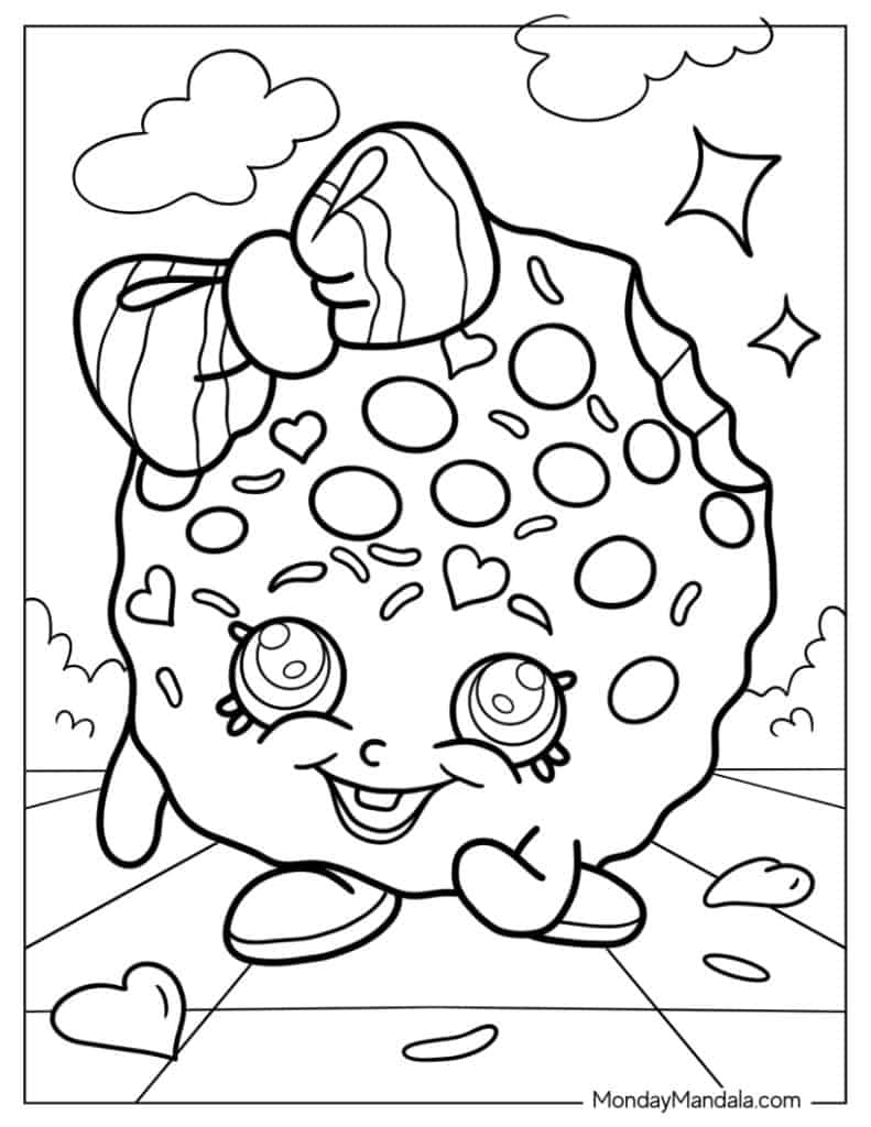 Shopkins coloring pages free pdf printables