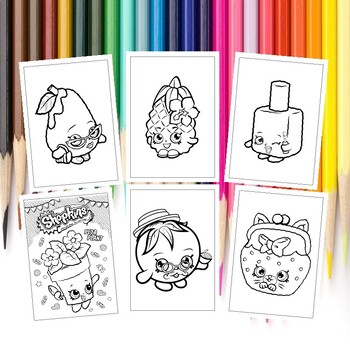 Explore colors with shopkins dolls printable coloring pages collection