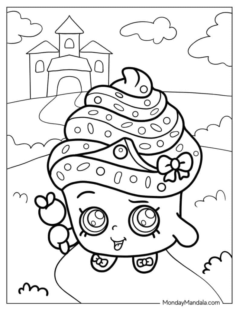 Shopkins coloring pages free pdf printables