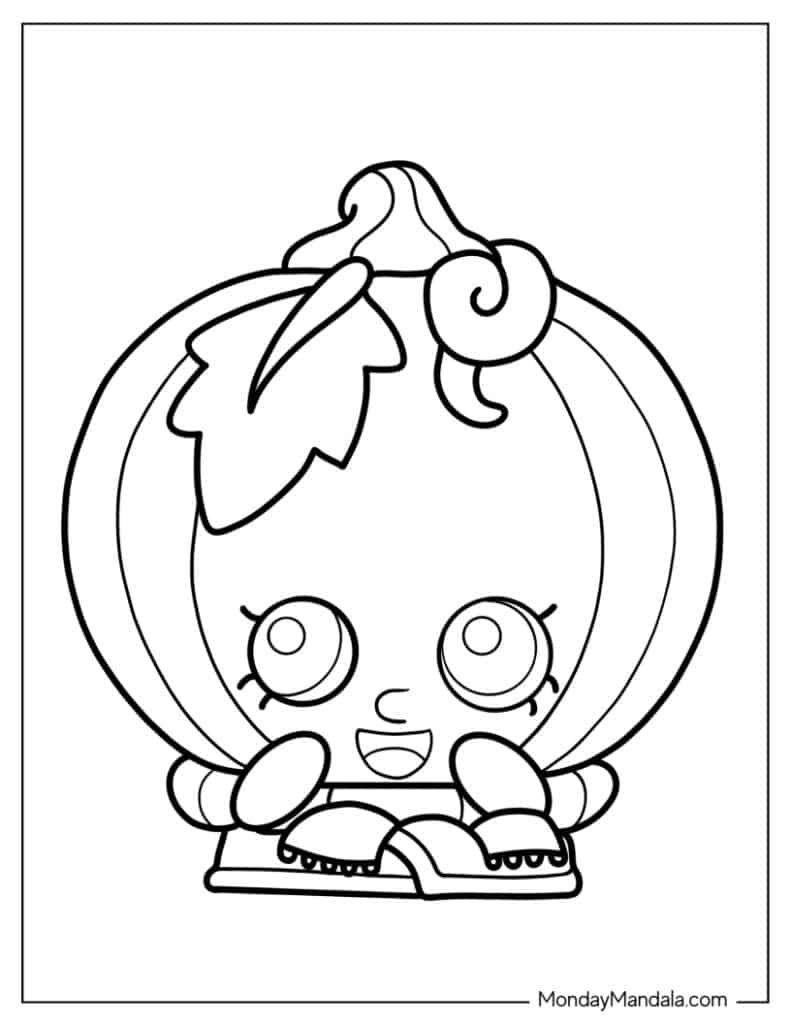 Shopkins coloring pages free pdf printables