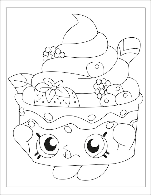 Premium vector print coloring book