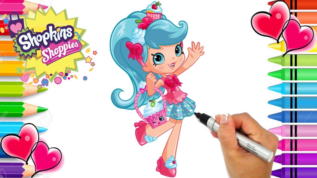 Shopkins shoppies jessicake coloring page shopkins shoppies printable coloring book