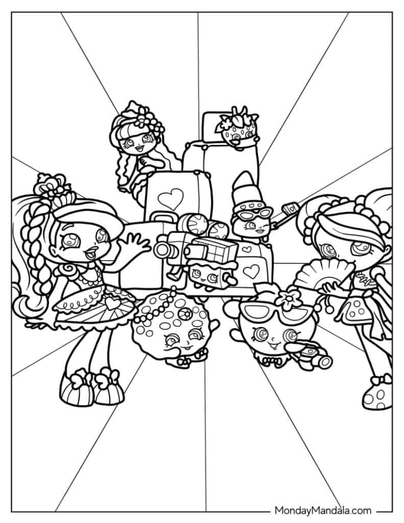 Shopkins coloring pages free pdf printables