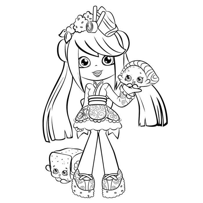 Printable shoppies coloring pages pdf