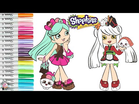 Shopkins coloring book pages