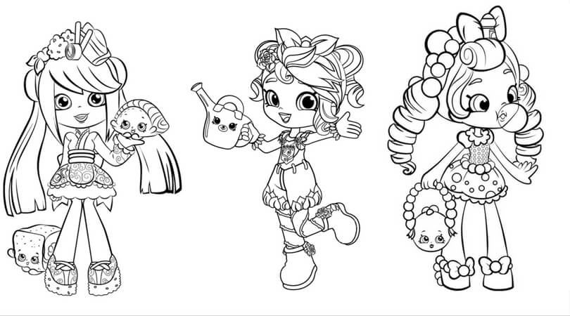 Printable shopkins shoppies coloring pages
