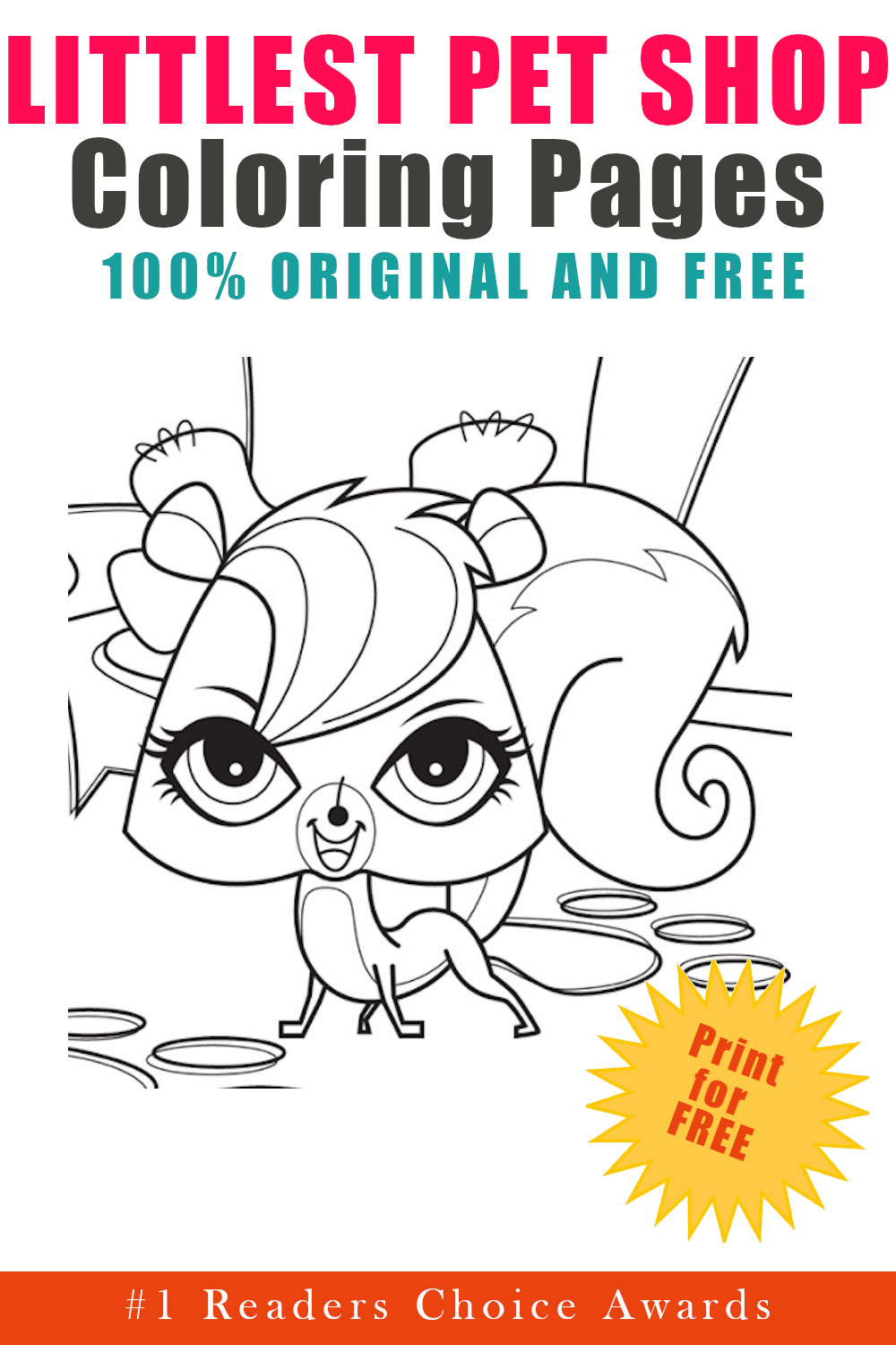 Littlest pet shop coloring pages free printables