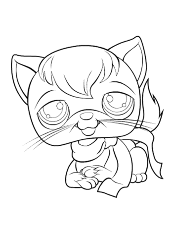 Littlest pet shop coloring page free printable coloring pages
