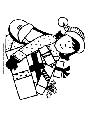 Shopping for gifts coloring page â free printable pdf from