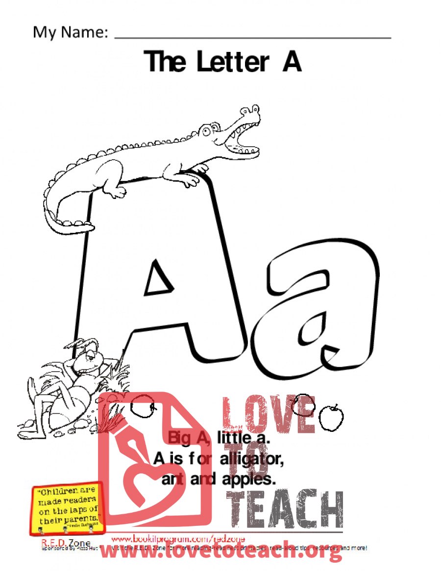 Alphabet coloring sheets