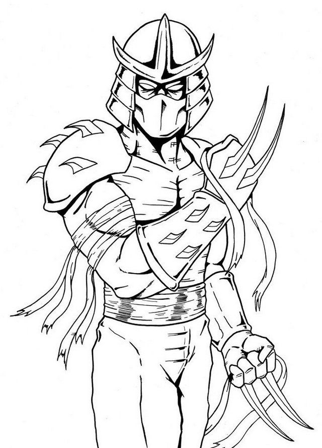 Shredder teenage mutant ninja turtles coloring page ninja turtle coloring pages turtle coloring pages ninja turtles