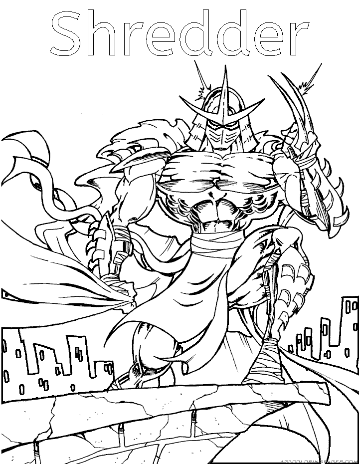 Ninja turtles coloring pages