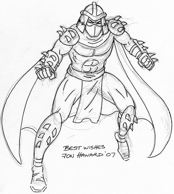 Shredder sketch by jon haward discordiatookie