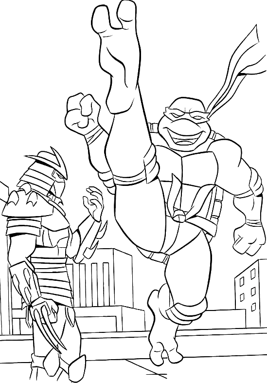 Ninja turtles coloring pages printable for free download