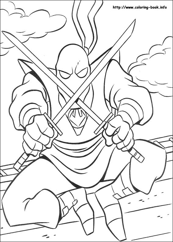 Teenage mutant ninja turtles coloring picture