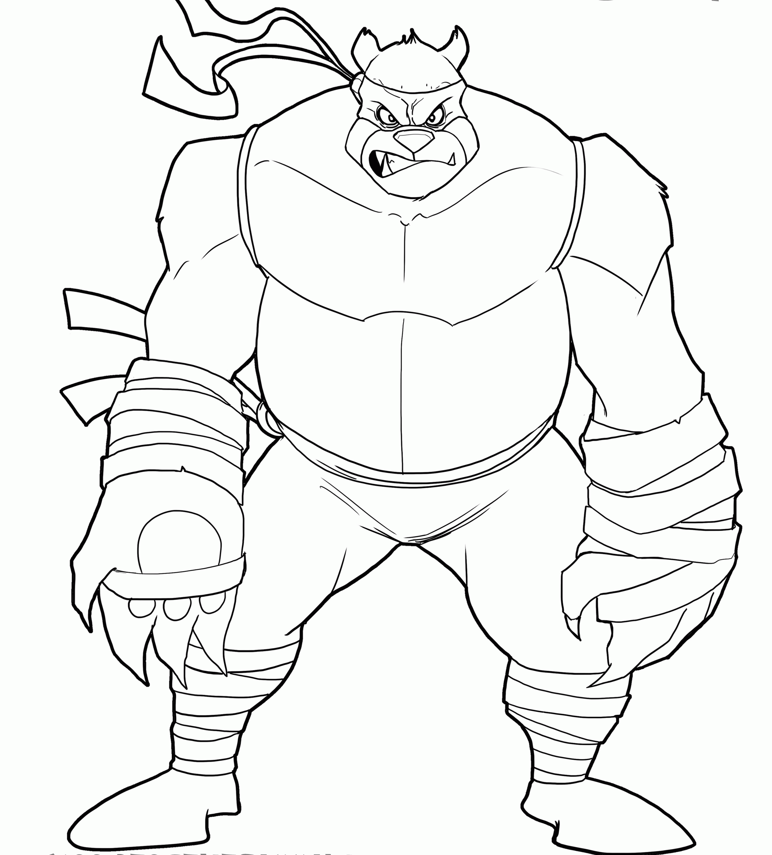 Ninja turtle shredder coloring pages